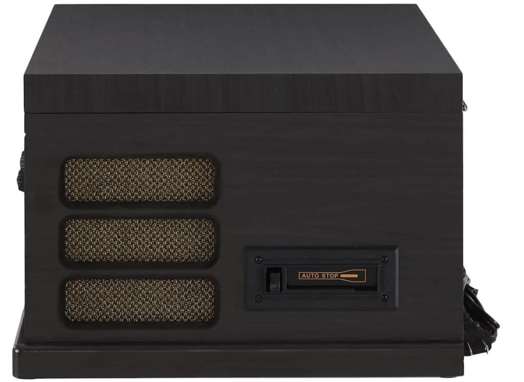 The cassette player located on the right side of the Crosley Rochester!